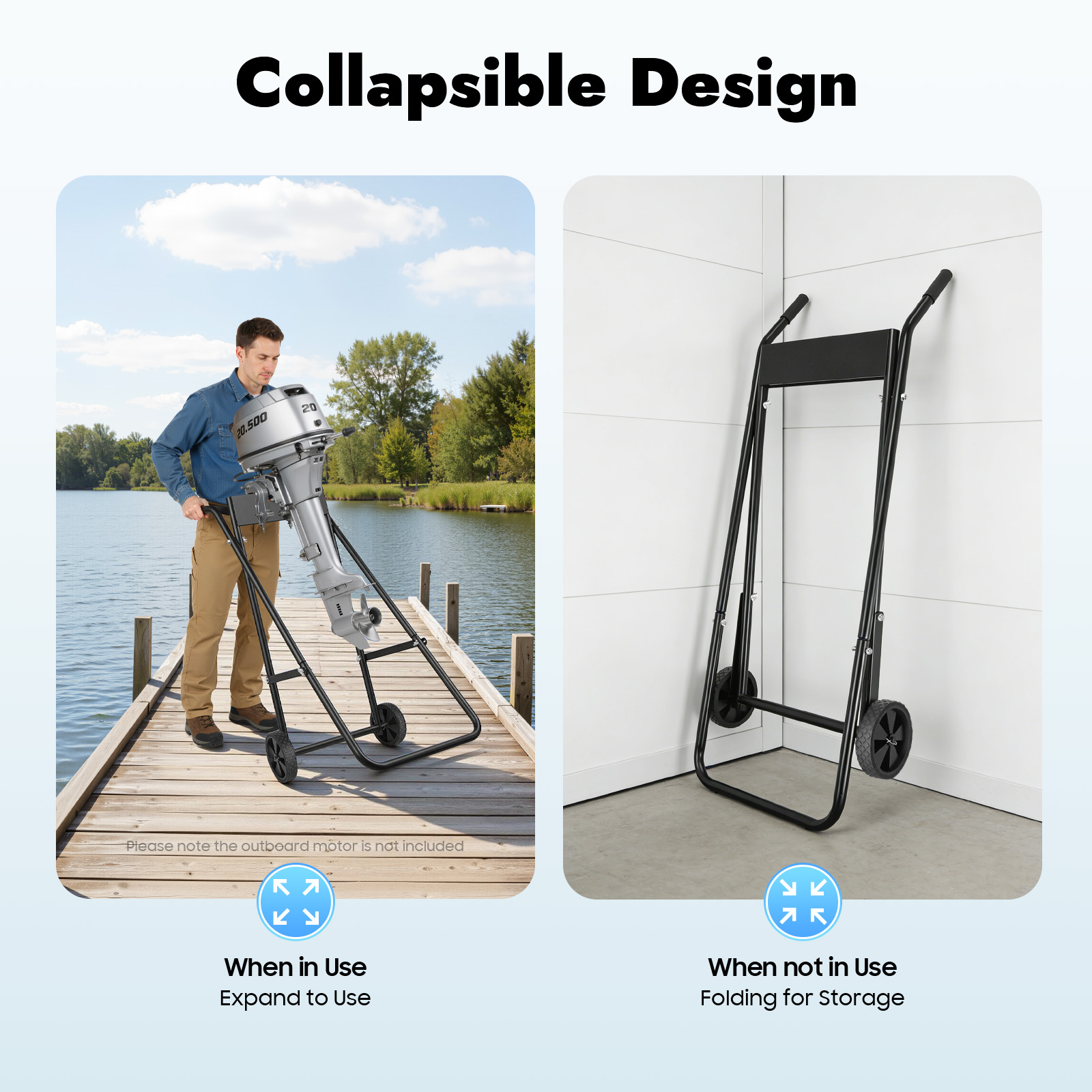 Outboard Motor Stand Folding O - Engine Stand Heavy Duty 评论和价格