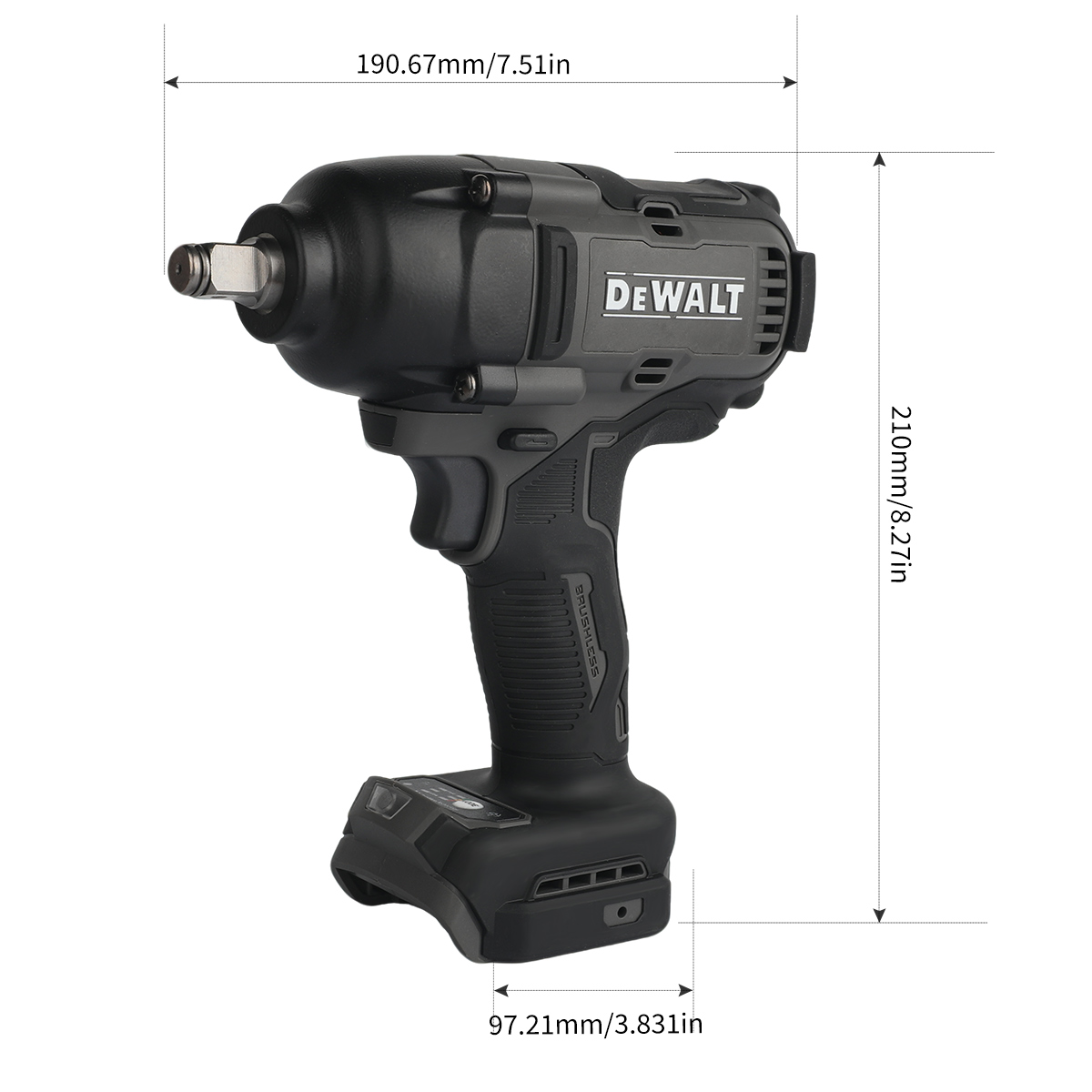 DeWalt DCF99M High Torque Brus - Torque Wrench Digital 评论和价格
