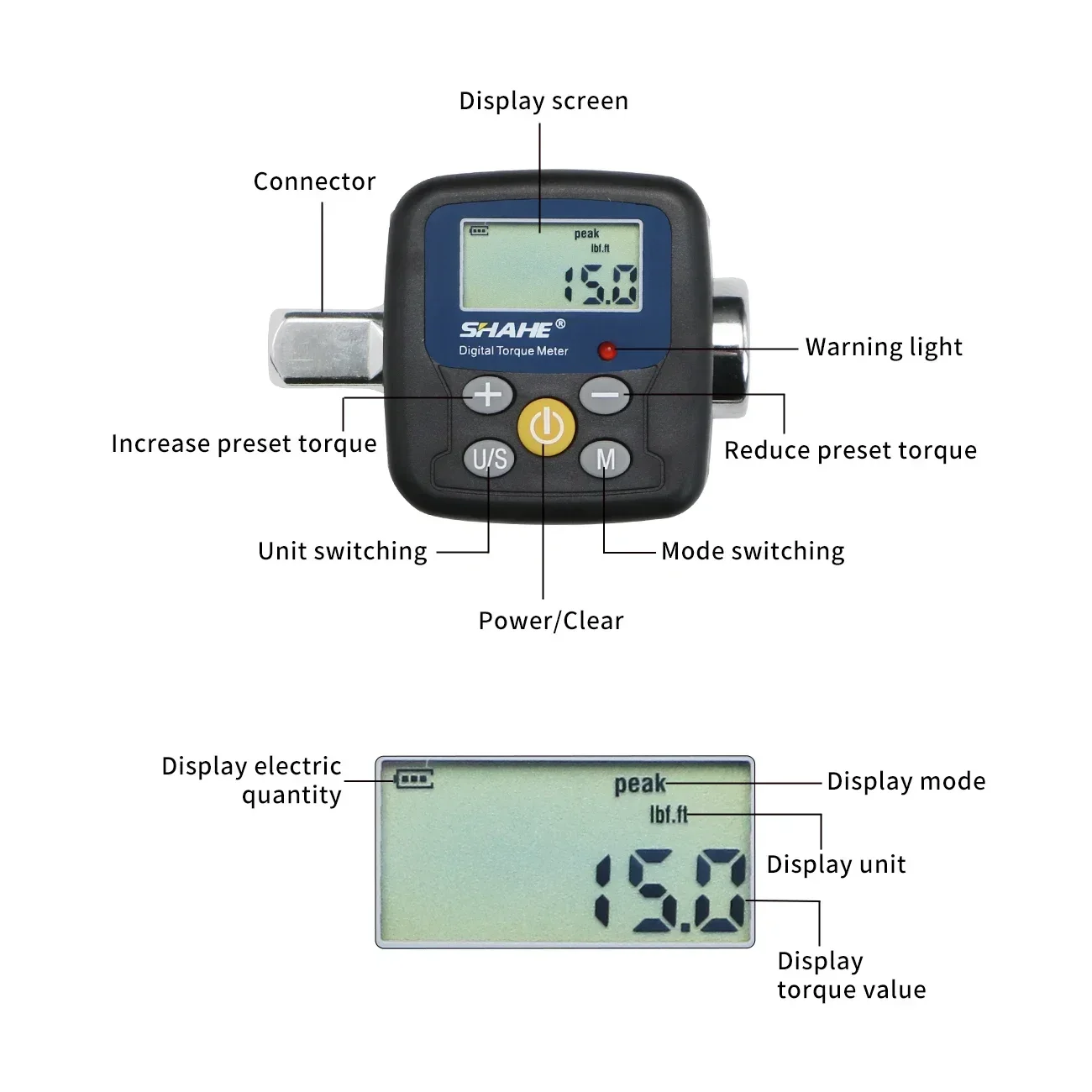 Shahe Digital Torque Wrench Ad - Torque Wrench Digital 评论和价格