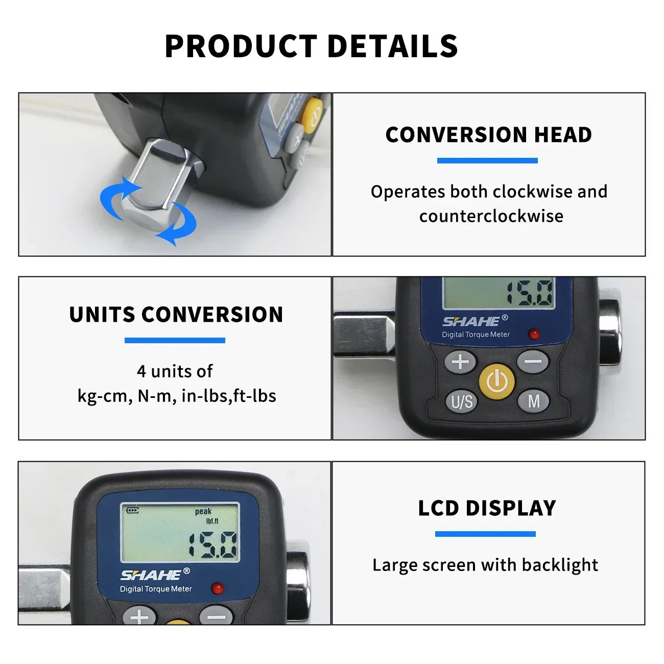 Shahe Digital Torque Wrench Ad - Torque Wrench Digital 评论和价格