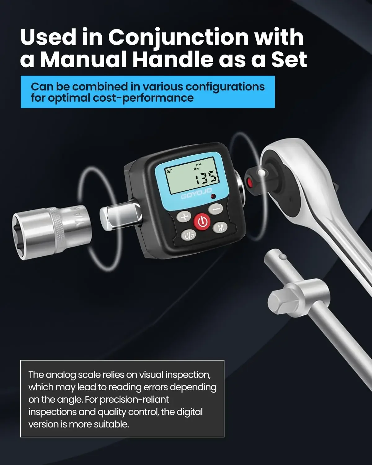 GOYOJO Digital Torque Wrench A - Torque Wrench Digital 评论和价格