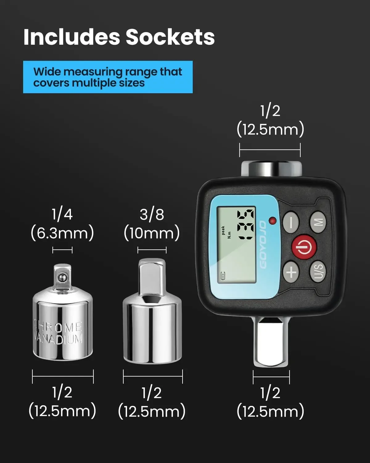 GOYOJO Digital Torque Wrench A - Torque Wrench Digital 评论和价格